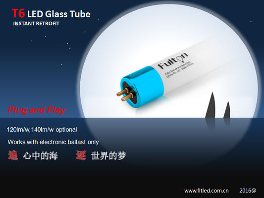 tubo de cristal inmediato de la modificación 140lm/w T6 LED 5 años de garantía para la iluminación comercial